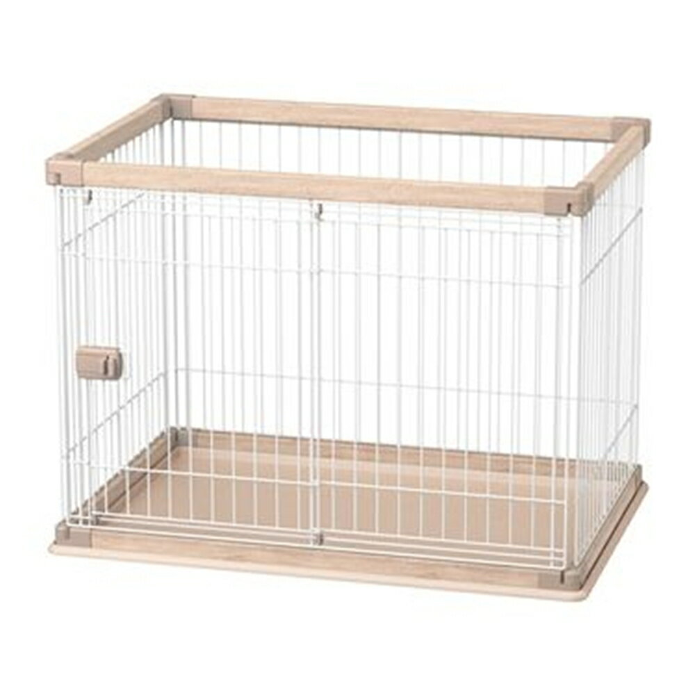 アイリスオーヤマ ウッディサークル 小型犬・中型犬用 [ペット 飼育ドッグ] PWSR-960V ライトナチュラ..