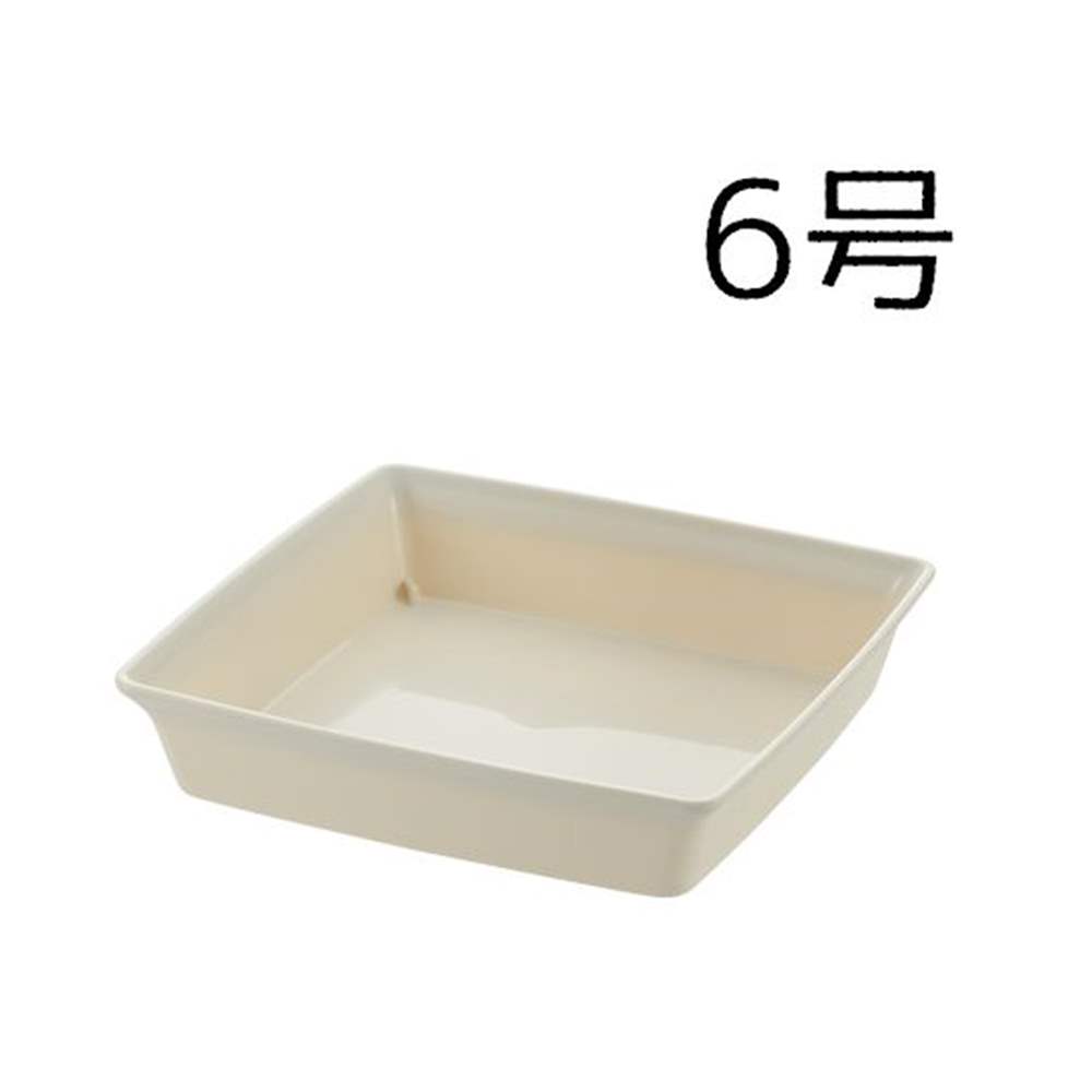 リッチェル フォーレ スクエアプレート 6号 [園芸 ガーデニング 植木鉢 受皿 観葉植物] ホワイト