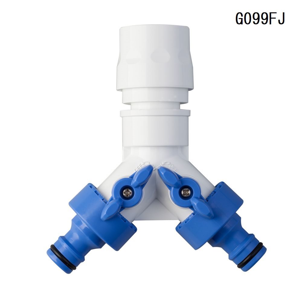 タカギ 三方コネクターコック付[園芸 散水 部品 パーツ 分岐] G099FJ