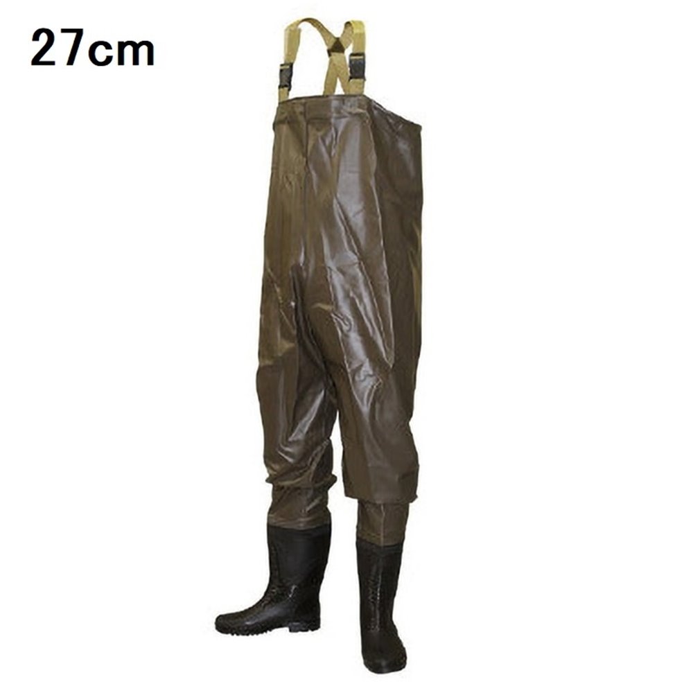オカモト グリーンクロス PVCウェダーチェスト胴付き長靴 LL 27cm [胴長 どうなが 畑作業 現場 水産工..