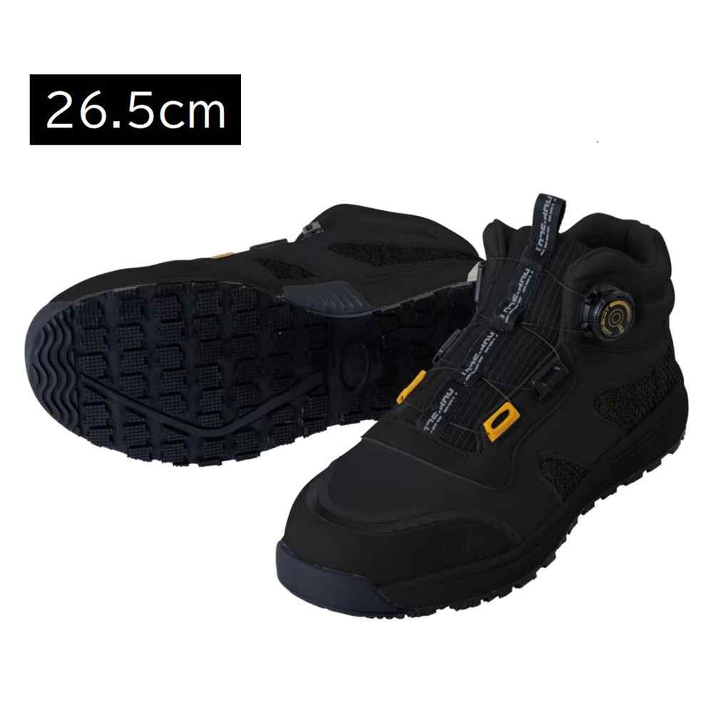 HOP-SCOT 全天候型 耐滑ダイヤルセーフティー B・ブラック 26.5cm [ワークシューズ 作業靴 安全靴 鋼製先芯] 780075-804-265