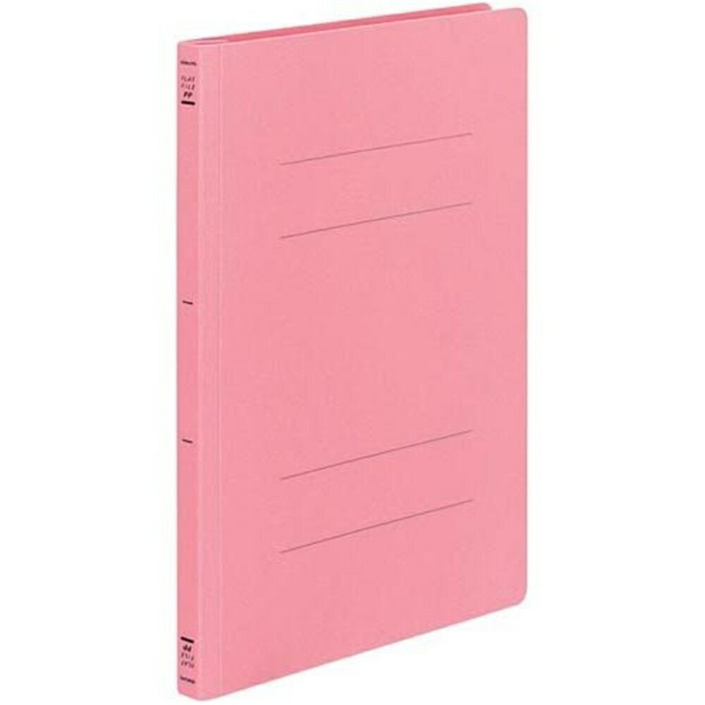 コクヨ フラットファイルPP(樹脂製とじ具) A4縦 15mmとじ ピンク フ-H10P