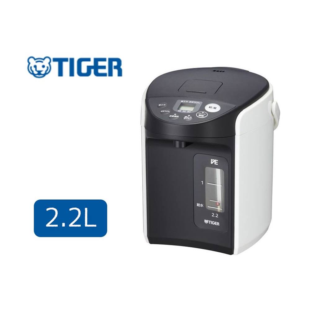 タイガー VE電気まほうびん とく子さん 2.2L [電気 ポット 保温 節電 安全] PIQ-A221 ホワイト(W)