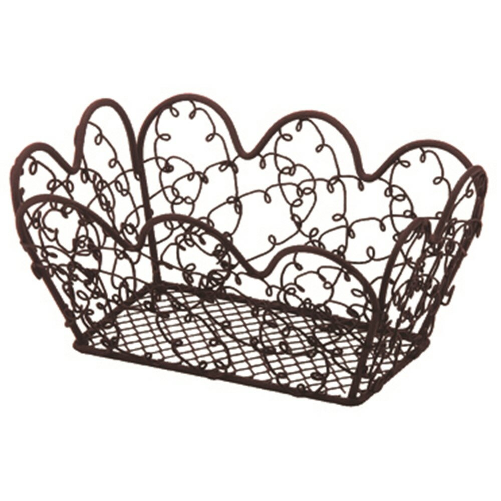 【在庫処分】ちどり産業 ワイヤーかご ブラウン 50-95