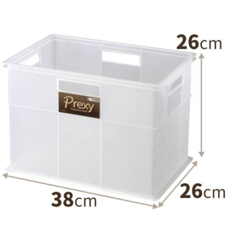 天馬 プレクシー M [収納ケース 小物 積み重ね シンプル ] クリア