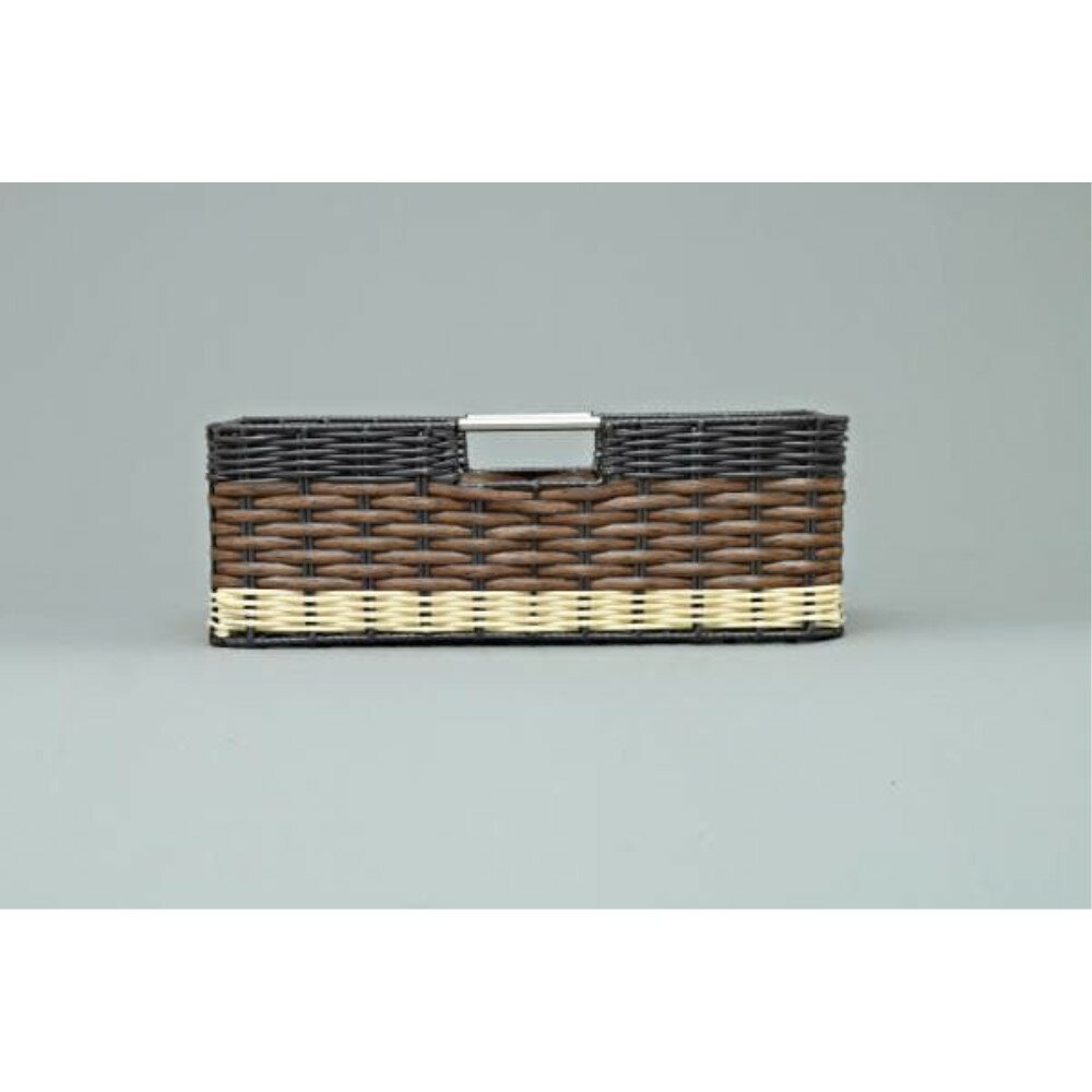 アイリスオーヤマ ウッディバスケット浅型 (ブラウン) [CBボックス用 縦置き 収納ボックス 整理 おもちゃ収納 棚 ラック カラーボックス用] IMK-38