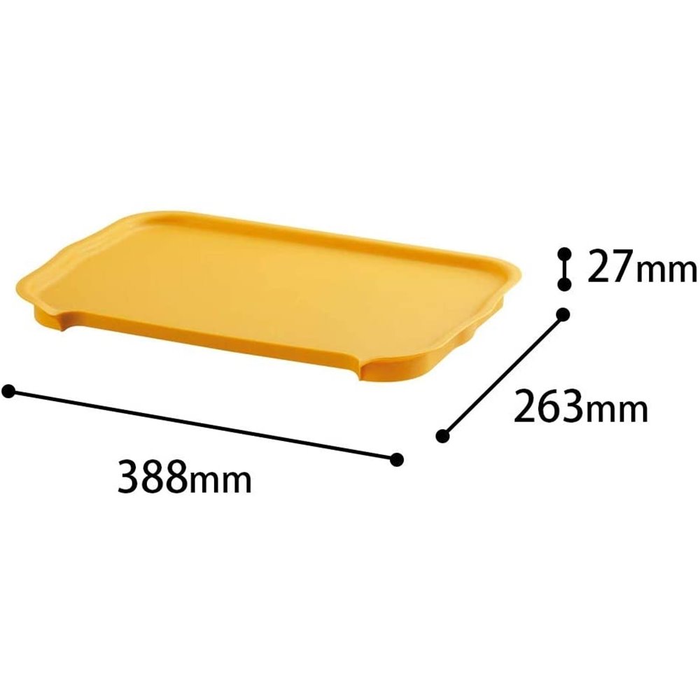 サンカ katasu(カタス) フタ ML(幅388×奥行263×高さ27mm)  イエロー