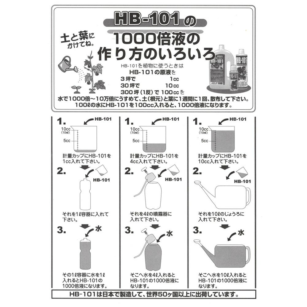 フローラ 天然植物活力液 液体HB-101[園...の紹介画像3