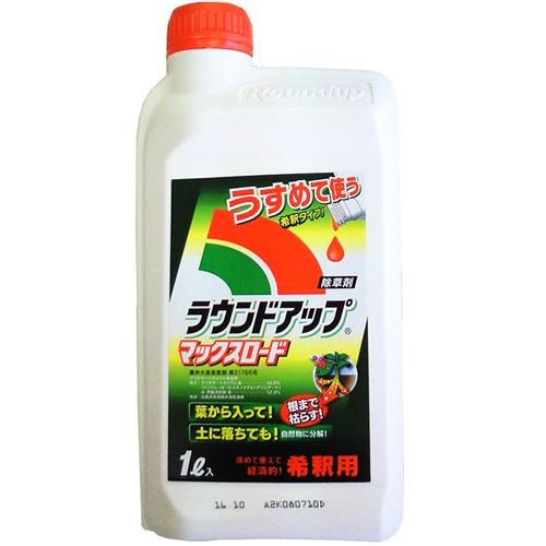 日産化学 ラウンドアップ マックスロード(希釈タイプ)(除草剤)[第21766号]（はくさい、だいこん、トマト、ネギ、たまねぎ他） 1L 【お一人様12点限り】