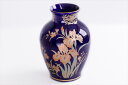 花立 墓 お墓 花立て 仏具 陶器 花瓶 菖蒲 8寸 瑠璃 神棚 神具 仏具 盆提灯 やまこう 山幸