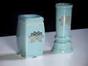 国産 青磁 金蓮 ■ 四角マッチ消 線香差 ■仏具■陶器 2点セット モダン・ミニ仏檀に■ お盆 お彼岸 お墓参り 供養 神棚 神具 仏具 盆提灯 やまこう 山幸