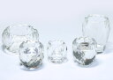 仏具■クリスタル 5点セット ミニ■モダン 家具調 仏壇 お供え■カットクリスタル 神棚 神具 仏具 盆提灯 やまこう 山幸