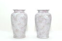 花立 墓 お墓 花立て 仏具 陶器 花瓶 2本組 セット 夏目 藤 6寸 サイズ 約(cm) 高さ18 神棚 神具 仏具 盆提灯 やまこう 山幸