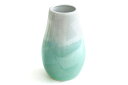 花立 墓 お墓 花立て 仏具 陶器 花瓶 単品 パール仕上げ 緑 7寸 下太 サイズ 約(cm) 高さ22 神棚 神具 仏具 盆提灯 やまこう 山幸