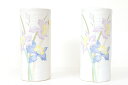 花立 墓 お墓 花立て 仏具 陶器 花瓶 2本組 セット 投入 寸胴 カトレア 巻型 サイズ 約(cm) 高さ24 神棚 神具 仏具 盆提灯 やまこう 山幸