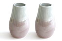 花立 墓 お墓 花立て 仏具 陶器 花瓶 2本組 セット パール仕上げ 桃 7寸 下太 サイズ 約(cm) 高さ22 神棚 神具 仏具 盆提灯 やまこう 山幸