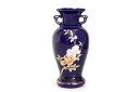 花立 墓 お墓 花立て 仏具 陶器 花瓶 単品 木蘭 7寸 上ルリ サイズ 約(cm) 高さ21 神棚 神具 仏具 盆提灯 やまこう 山幸