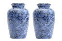 花立 墓 お墓 花立て 仏具 陶器 花瓶 2本組 セット 紺碧 5寸 サイズ 約(cm) 高さ16.5 神棚 神具 仏具 盆提灯 やまこう 山幸