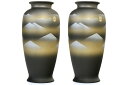 花立 墓 お墓 花立て 仏具 陶器 花瓶 2本組 セット さつま型 日の出 尺 サイズ 約(cm) 高さ32 神棚 神具 仏具 盆提灯 やまこう 山幸