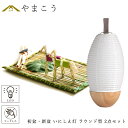 初盆セット 新盆セット 盆提灯 モダン風 2点セット 夏あかり・岐阜シリーズ いにしえ灯 ラウンド型 真菰セット 電池式 コードレス LED ミニサイズ 仏壇 ...