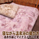 〔SALE〕暖か 軽量 温泉毛布 シングルサイズ 日本製 V-warm 一重 遠赤外線 プレミアムミンクタッチ