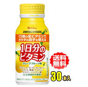 ハウスウェルネス　PERFECT VITAMIN　1日分のビタミン グレープフルーツ味 190gボトル缶×30本入