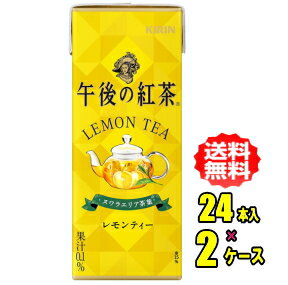 キリン　午後の紅茶　レモンティー　250ml紙パック×24本入×2ケース(48本)