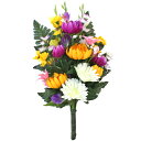 お墓 造花 仏花 菊の花束 一本(一束) CT触媒 お墓用 仏壇用 光触媒 シルクフラワー お彼岸 お盆 お仏壇 お墓 花 お供え 山久 btb
