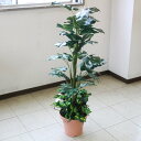 造花 インテリア 人工観葉植物 大型 ミディアムサイズグリーン モンステラ 110cm フェイクグリーン インテリアグリーン CT触媒 光触媒 snb bgr