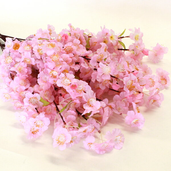 桜 造花 桜の中枝 67cm 12本入 桜 枝 さくら 木 造花 桜の花 37381 ディスプレイ シルクフラワー CT触媒 光触媒 フラワーアレンジメント おうち花見 インドア花見 【あす楽対応】