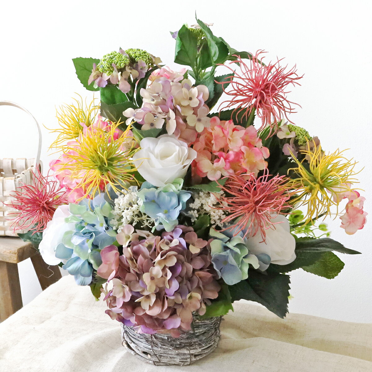 楽天市場】紫陽花 バスケットの通販