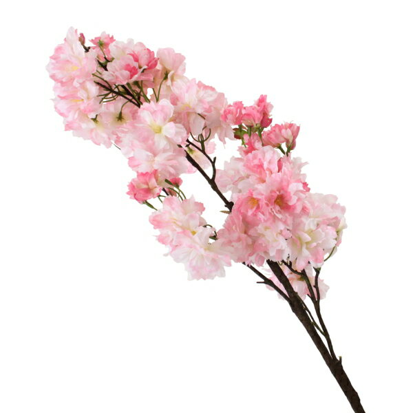 乐天商城 - 桜 造花 八重寿桜 110cm V23047 桜 枝 さくら サクラ 木 造花 ディスプレイ アレンジメント用 tan