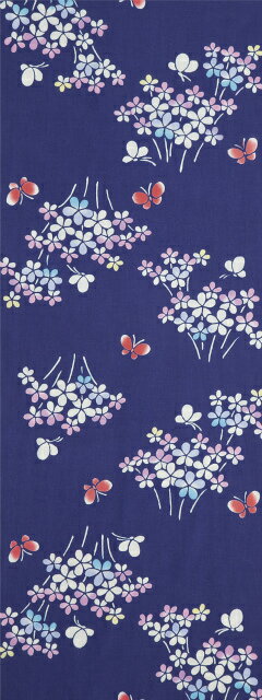 【手ぬぐい】【プレーリードッグ和布華】春模様手ぬぐい「蝶の花園」メール便対応