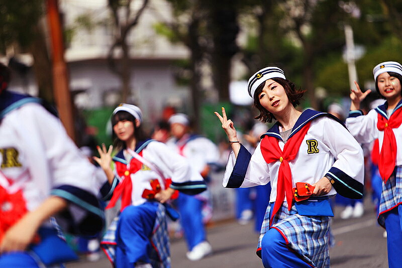 【レギュラー鳴子(2本1組) 定番色】 よさこい鳴子 よさこい祭り 土佐ひのき 国産 体育祭 文化祭 運動会 応援 ソーラン祭り 2