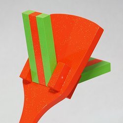 金ラメスペシャル（よさこい鳴子）朱色台-黄緑・朱色・黄緑