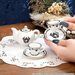悪魔執事と黒い猫 ミニチュアティーセット ぬい撮り用 デコアイテム ぬいぐるみ用 ティーセット あくねこ