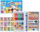 ディズニー ツムツム バッグ型 お絵かきセット 文房具セット 42種類 持ち手付き Art set ステーショナリー おえかきバッグ 女の子 男の子 お絵描き Ver.B