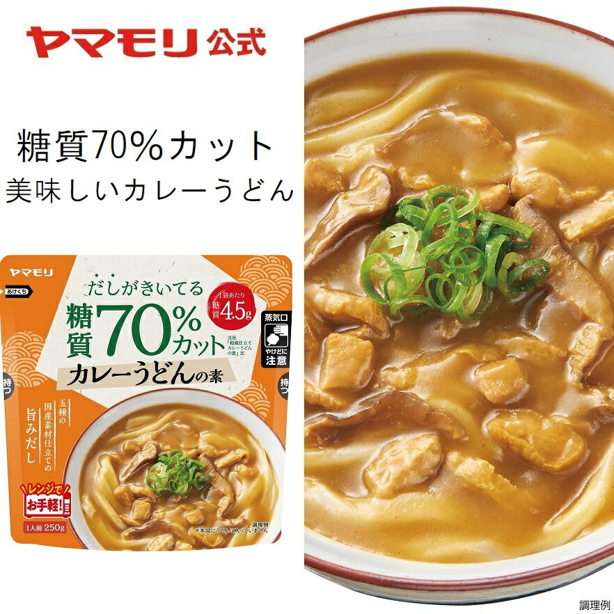 ヤマモリ 低糖質カレーうどんの素　糖質70%カット（1個）| 糖質オフ 低糖質 カレーうどん うどんつゆ ..