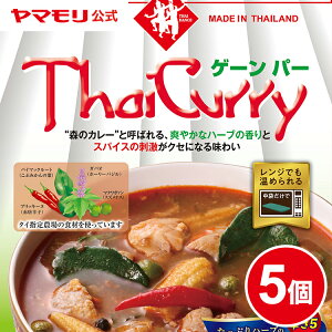 【2月20日新発売】 ヤマモリ タイカレー ゲーンパー（5個）レトルトカレー カレー レトルト食品 辛口 激辛 スープカレー ゲーン タイフード タイカレー 常温保存 非常食 電子レンジ対応 あす楽 タイ料理 2024年 新商品 新生活 母の日