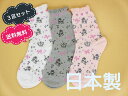 【ヤマモトソックス】 日本製 3足セット 送料無料 子供 靴下 キッズ 女の子 子供用靴下 プードル柄クルーソックス16〜18cm、19〜22cm