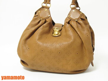 LOUIS VUITTON ルイヴィトン マヒナ キャラメル ショルダーバッグ トートバッグ ネオL パンチング レザー M94307 美品 【中古】