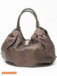 LOUISVUITTONルイヴィトンマヒナマヒナLショルダーバッグパンチングレザーブロンズモルドレM95766【中古】