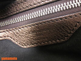 LOUISVUITTONルイヴィトンマヒナマヒナLショルダーバッグパンチングレザーブロンズモルドレM95766【中古】