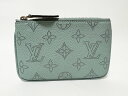 LOUIS VUITTON ルイヴィトン マヒナ レザー ポシェット クレ コインケース 小銭入れ ヴェール ラグーン ICタグ M80696 美品【中古】