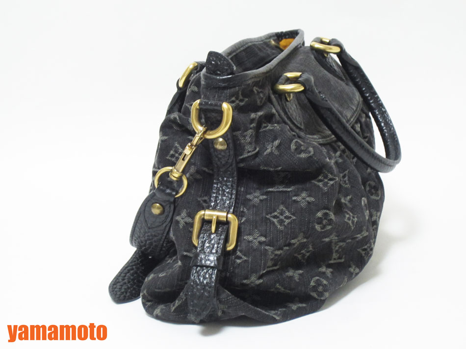 LOUIS VUITTON ルイヴィトン モノグラム デニム ブラック 2WAYバッグ トートバッグ ショルダーバッグ ネオカビィーMM M95351 美品 【中古】