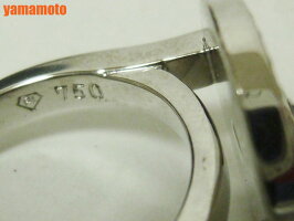 PIAGETピアジェリング指輪オニキスダイヤ750WG保証書52G34LC152美品【中古】