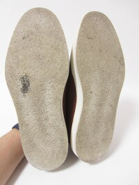 JOHNLOBBジョンロブメンズシューズ靴ダブルモンクレザーブラウンラバーソール71/2【中古】