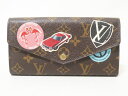 LOUIS VUITTON ルイヴィトン モノグラム ワールドツアー ポルトフォイユ サラ 長財布 ニコラ・ジェスキエール ステッカー M62147【中古】(4)