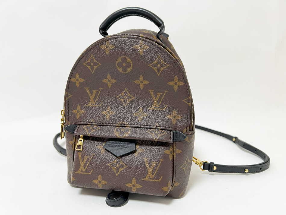 LOUIS VUITTON ルイヴィトン モノグラム パームスプリングス バックパック ミニ MINI 新型 リュックサック カーフ ブラック M44873 美品【中古】