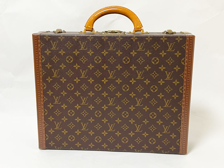 LOUIS VUITTON ルイヴィトン モノグラム プレジデント トランク アタッシュケース ビジネスバッグ ハードケース ヴィンテージ M53012 美品【中古】